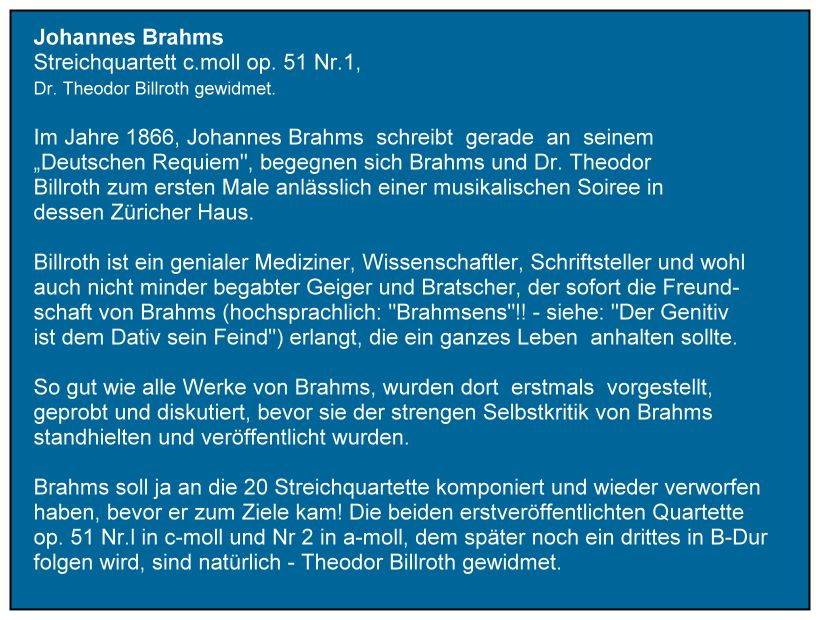 Einführung ins Brahms Quartett